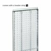 Azar Displays Two-Sided Pegboard Floor Display on Revolving Base. Spinner Rack Stand. 700277-YEL